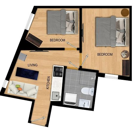 King Bed - Renovated 2024 - 2Br Behind Bryggen Lejlighed Bergen Eksteriør billede